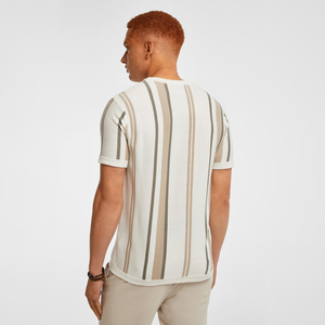 T-shirt pour hommes grande taille T-shirts pour hommes décontractés Accept OEM T-shirt personnalisé en coton biologique respirant de couleur unie vierge - Product Image 2