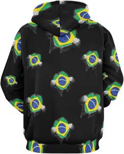 Venta al por mayor de los hombres de invierno XL sudaderas con capucha 100% algodón de secado rápido personalizado transpirable sublimación completa impresión diseño sólido forro con capucha - Product Image 2