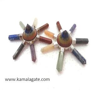 Vente en gros pyramide conique en cristal naturel assortie générateur de cristal de guérison énergétique pierre semi-précieuse artisanat pierre précieuse sculptée - Product Image 5