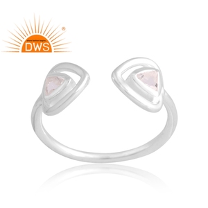 New Arrivals 925 Sterling Silver Natural Crystal <b>Quartz</b> Gemstone <b>Ring</b> Custom Jewelry For Women Gift For Her - Product Image 1