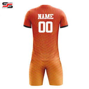 Camiseta de fútbol de manga larga personalizada por sublimación, conjunto de kits de fútbol, camiseta de fútbol Retro, uniforme de fútbol a rayas de manga larga - Product Image 2