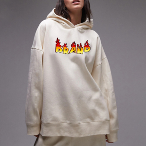 2025 Otoño Invierno moda High Street sin cordón Sudadera con capucha personalizada Color sólido gota hombro mujeres sudaderas con capucha - Product Image 1