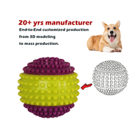 Jouets sonores de luxe en TPR pour chiens, jouet d'entraînement OEM, balles sonores lumineuses à LED pour chiots et grands chiens, soulagement des dents et soins de santé