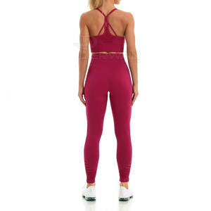 Ensemble de yoga pour femmes sur mesure de la meilleure qualité Vêtements de fitness robustes Motif solide Caractéristiques de la taille Plus - Product Image 4
