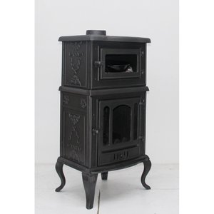 Estufa de Aluminio Contemporánea Modelo MF113 de Dorello con Horno para Calefacción en Cocina y Sala de Estar, Combustible Ecológico de Leña - Product Image 3