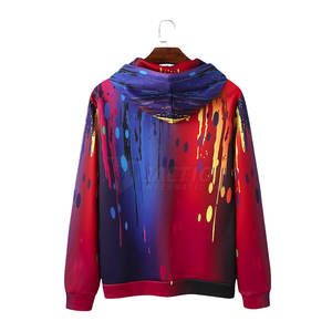 Sudaderas con capucha de sublimación básicas de algodón ligero Fabricantes de fábrica Sudaderas con capucha de sublimación básicas de poliéster de algodón - Product Image 2