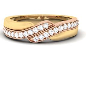 Anillo de boda de diamante Natural certificado IGI hecho a mano 14K/18K anillo de oro sólido regalo de joyería único para mujeres en la India - Product Image 1