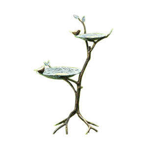 Elegant <b>Metal</b> Bird Bath <b>for</b> <b>Garden</b> <b>Ornaments</b> Home <b>Garden</b> Decoration Birds Bath Feeding Stand Outdoor Balcony Made in India - Product Image 1