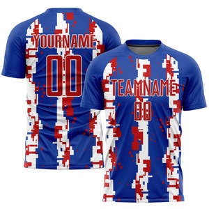เสื้อฟุตบอลแบบซับลิเมชั่นสั่งทำขายส่ง ผ้าโพลีเอสเตอร์ 100% แห้งเร็ว ระบายอากาศได้ดี สำหรับผู้ใหญ่ ทุกเพศ ทุกวัย ชุดกีฬาแบบทีม บริการ OEM ทุกประเภท - Product Image 6
