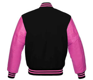 Vestes de baseball en laine personnalisées OEM 2025 pour femmes, brodées, en tissu écossais, en polaire, en nylon, rembourrage en coton, vente en gros - Product Image 2