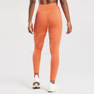 Legging de yoga pour femmes, couleur unie, de haute qualité, respirant, respectueux de l'environnement, taille élastique, longueur complète, pantalon en spandex/polyester - Product Image 2