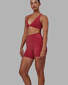 ชุดเซตกางเกงขาสั้นเอวสูงและบราของผู้หญิงชุดออกกำลังกายยิมระบายอากาศได้ชุดเสื้อผ้า2ชิ้นเสื้อชายหาดฤดูร้อนออกแบบโลโก้ได้ตามต้องการ - Product Image 3