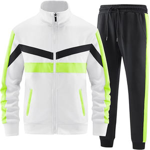 Latest Design Wholesale Custom Sportswear Tracksuits Fitness Sweatsuit Two Piece Track Suit for Men Men's Sets - Product Image 4