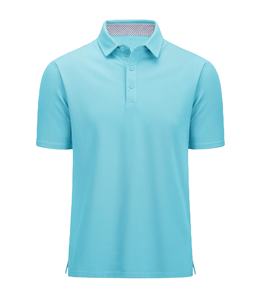 Polo respirant à séchage rapide pour hommes coupe classique T-Shirt d'été en tricot doux de haute qualité couleur unie 100% coton vêtements pour hommes décontractés - Product Image 1