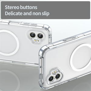 Coque de chargement sans fil magnétique d'origine pour <span class=keywords><strong>Samsung</strong></span> <span class=keywords><strong>Galaxy</strong></span> <span class=keywords><strong>XCover</strong></span> 7 <span class=keywords><strong>Pro</strong></span> Z Flip 7 Fold 7 A17 A07 Clear Back Cover - Product Image 6