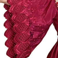 Robe de mariée ethnique vintage bohème écologique pour femmes afghanes, magnifique travail de perlage, palette de couleurs riches, tissu en mousseline naturelle