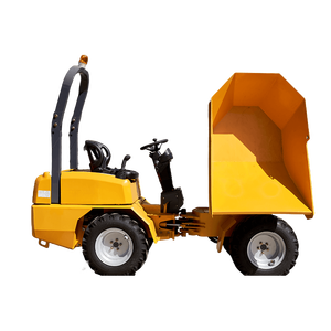 Mini-dumper sur chenilles jaune avec moteur diesel Kubota, pompe hydraulique Eaton, nouvelle haute efficacité 75KW - Product Image 1