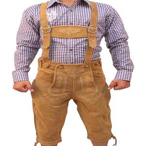 Meilleure qualité OEM/ODM vêtements d'hiver pour hommes taille haute genou Lederhosen couleur bloqué vêtements de mode tissu tissé pour la saison - Product Image 1