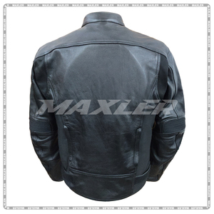 Motorbike Men's Leather Jacket Unique Design Winter Season Motorbike Leather Jacket - Product Image 4