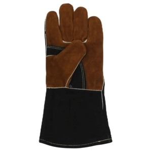 Gants de travail en cuir résistant à l'eau pour barbecue Gants de soudage de sécurité Gants de jardinage confortables et doux pour hommes de taille moyenne - Product Image 6