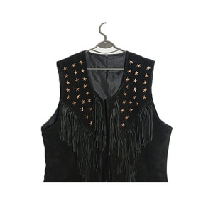 Chalecos de cuero de vaquera genuinos hechos a medida para mujer OEM - Product Image 3