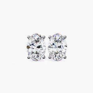Fancy Oval Cut Moissanite Diamond Stud <b>Earrings</b> 925 Silver Fine Clarity Diamond <b>Earring</b> With Modern Elegance Charm Gift For Wife - Product Image 1