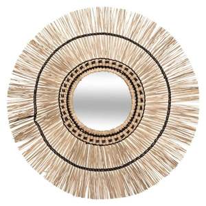 Eco-Friendly Bamboo Wall <b>Mirror</b> Sun Design, Handcrafted Bamboo Sunburst Decorative <b>Mirror</b> - Product Image 5