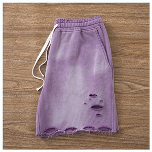 Short de bain d'été en velours côtelé solide pour hommes, décontracté, imperméable, à séchage rapide, fermeture à cordon - Product Image 3