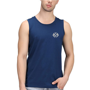 blue color men 100% cotton <b>tank</b> <b>top</b> Breathable Quick-Dry Activewear Fitness Man <b>Tank</b> <b>Tops</b> - Product Image 1