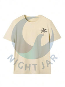 Venta directa de fábrica Camiseta 100% de algodón para hombre Logotipo impreso personalizado Camiseta suelta de cuello corto de gran tamaño Memorial - Product Image 2