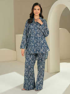 热销女式设计师萨尔瓦尔卡米兹套装 2 件套 纯色印花长袖 轻质速干 定制印度风格 - Product Image 5