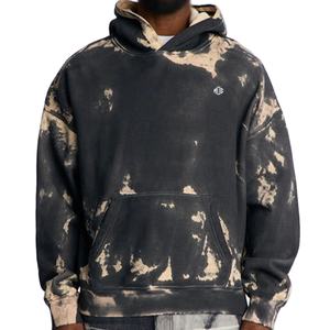 Sudadera con Capucha Unisex Vintage, Estilo Holgado, 100% Algodón, Color Negro Lavado, Calidad Premium, Marca Privada OEM ODM USA - Product Image 1