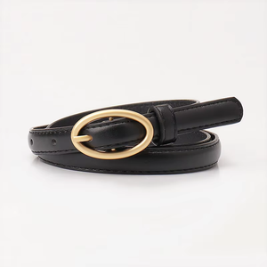 Hot Sale <b>Belt</b> With Small Fresh Oval Buckle Thin Waist <b>Dress</b> <b>Belt</b> Fashion Manufacturers' Product In Solid Color - Product Image 5