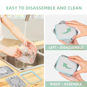 Conteneur de stockage alimentaire hermétique en plastique Ankou avec couvercle pop, 320 ml, sans BPA, empilable, écologique, anti-fuite, pot de cuisine, garde-manger - Product Image 5