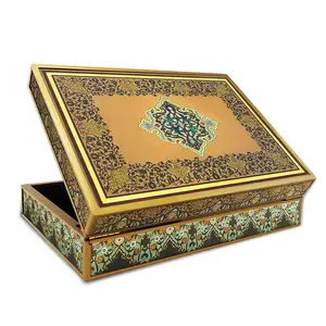 Diwali-caja de vino de madera con llave de bloqueo, joyería de moda, nuevo diseño hecho a mano, fabricación de la India