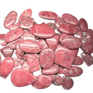 Pierres précieuses en vrac de qualité AAA, thulite rose, cabochon, guérison, naturelles, certifiées par un tiers, 100g MOQ, vente en gros de bijoux - Product Image 3