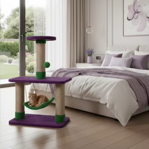 Rascador para Gatos de Alta Calidad Amistar, de Lujo, Multinivel, con Pelota Colgante y Hamaca, para Gatos de Todos los Tamaños - Product Image 5