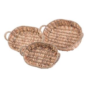 Set of 3 water <b>hyacinth</b> <b>baskets</b> Handmade Storage <b>Basket</b> Wholesale eco-friendly Made in Vietnam - Product Image 3