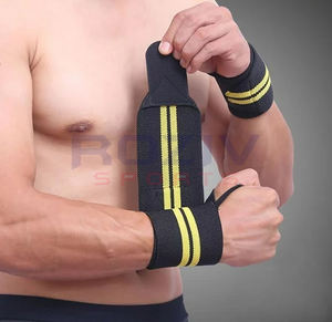 Bandes de maintien pour poignets en néoprène sur mesure, rembourrées, pour l'entraînement de musculation, fabriquées au Pakistan - Product Image 3