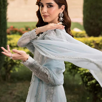 Setelan sifon wanita berkualitas tinggi gaun Shalwar bordir Kameez untuk pernikahan dan Model pesta nomor mewah