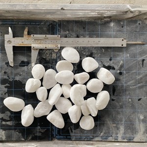 Snow White Pebbles for Landscaping Decoration Outdoor Garden White Tumbled Pebble <b>Stone</b> Decorative Pebbles & Gravels - Product Image 4