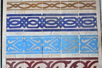 Carreaux de parquet rustiques marocains 25x25 pour villa