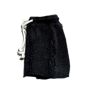 Short 100% coton avec logo en strass brodé sur mesure taille moyenne scintillante tenue d'été décontractée avec cordon de serrage OEM ODM - Product Image 3