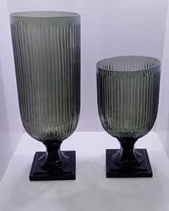 Pot de bonbons en verre taillé en cristal fait à la main Bougeoir élégant et lanterne avec un design unique - Product Image 4