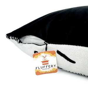 หมอนอิงตกแต่งขนปุย ทรงสี่เหลี่ยม 18 x 18 ซม. ลายม้าลาย ถอดซักได้ มีซิป ไส้ใยโพลีเอสเตอร์ พร้อมไส้โฟม - Product Image 6