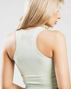 Camiseta sin mangas con estampado personalizado para mujer, ropa de verano de tela ligera y transpirable, fábrica OEM - Product Image 4