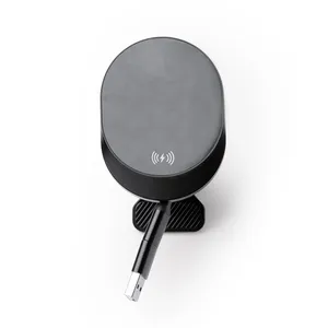 Supporto Magnetico per Auto in Ebano Personalizzato con Gestione Cavi e Accessori - Product Image 1