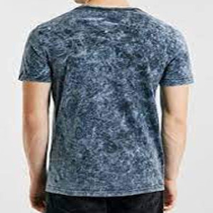 Lavage à l'acide en gros à manches courtes col rond haut court chemise hommes T-shirt blanc 100% coton lavé à l'acide T-shirt - Product Image 5