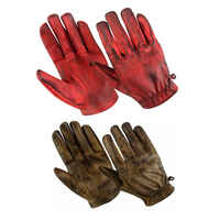 Gants en cuir véritable pour hommes, neufs, vintage, pour la conduite de moto en hiver, résistants, à doigts complets, pour le sport, vente en gros