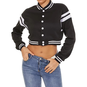 2024 lourd femmes Bomber Letterman en cuir véritable manches femmes Letterman vestes pour Offre Spéciale - Product Image 3
